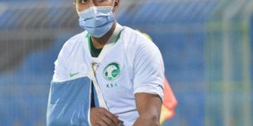 بعد تسجيل الهدف الاول ..الدوسري يخرج مصاب من لقاء جامايكا