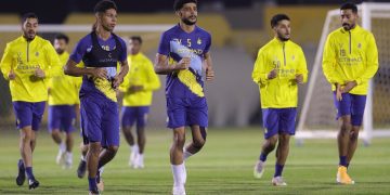 رباعي النصر المصاب يعود للتدريبات الجماعية