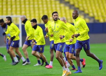 النصر يختتم استعداداته لمواجهة ضمك..ويدشن ملعب مرسول بارك