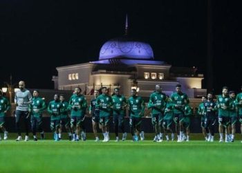 المنتخب السعودي يدشن تدريباته في أبوظبي