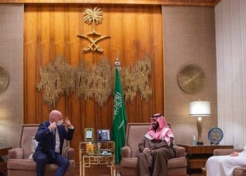 الأمير محمد بن سلمان يستقبل إنفانتينو